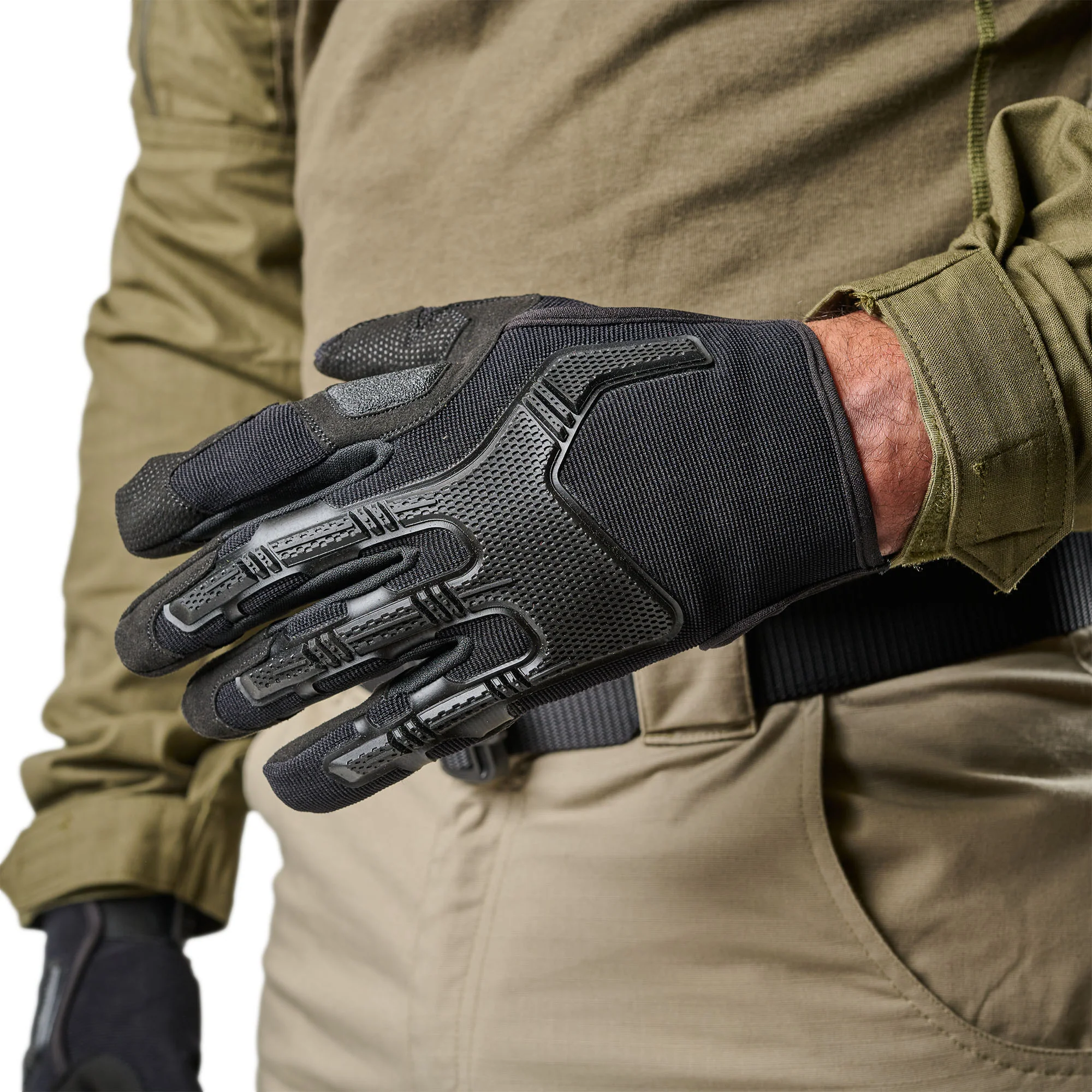 Impact Rubber Knuckle Gloves - Image 3
