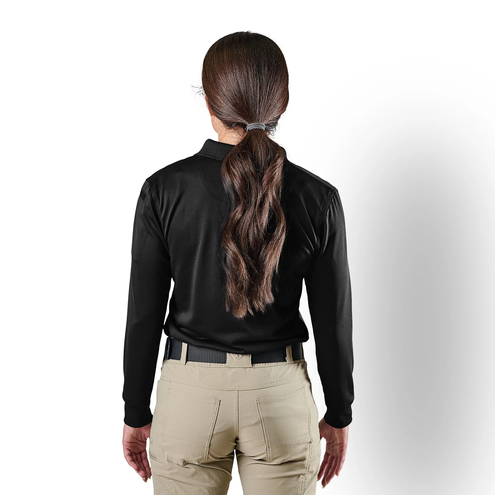 Women's Long Sleeve Performance Polo - Image 3