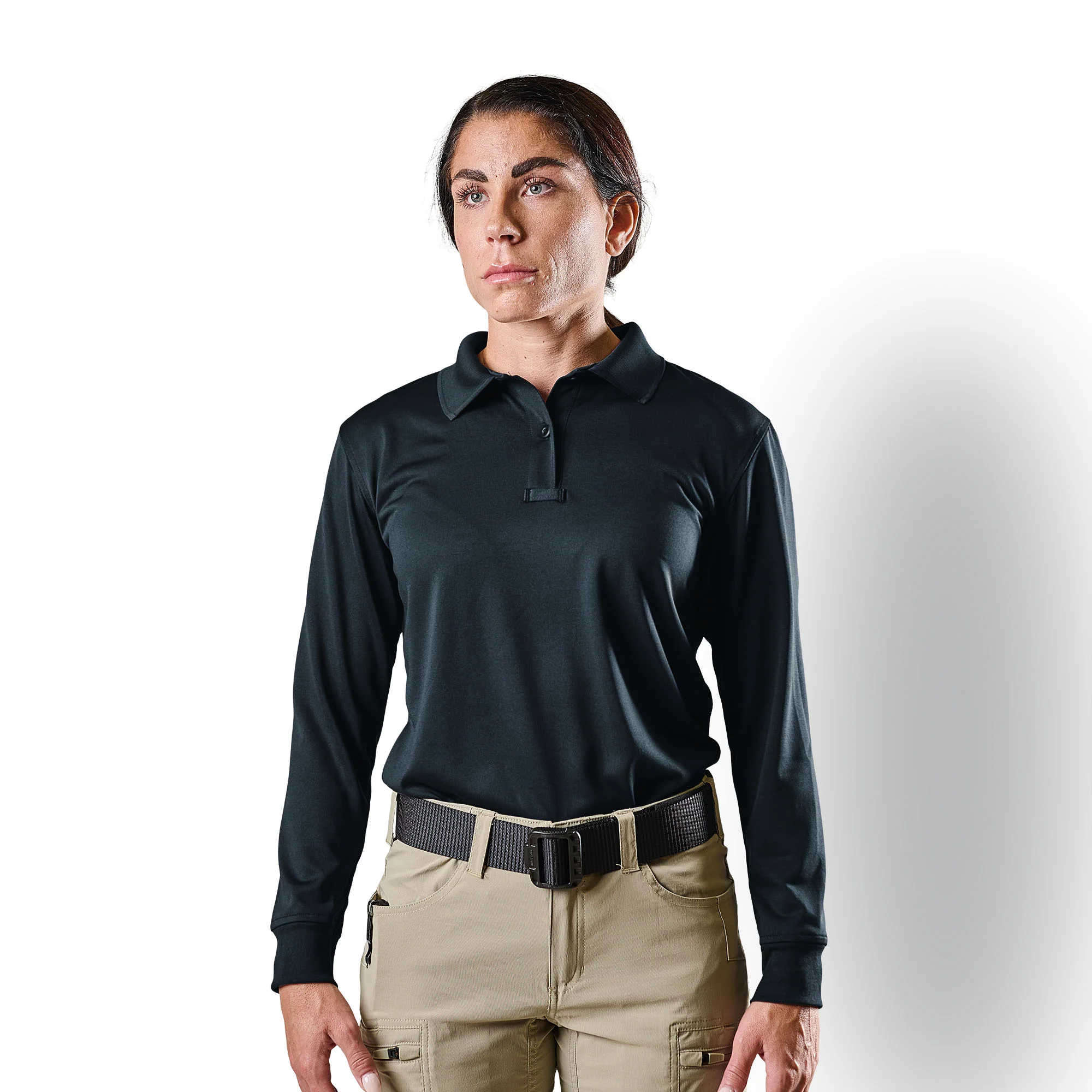 Women's Long Sleeve Performance Polo - Image 7